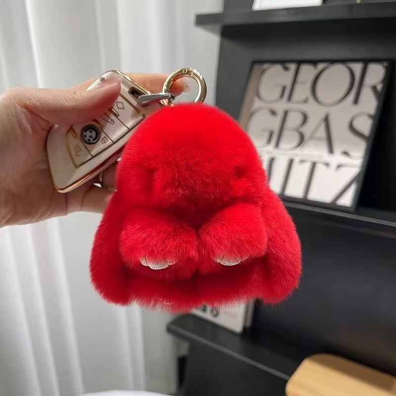 Little Rabbit Plush Keychain