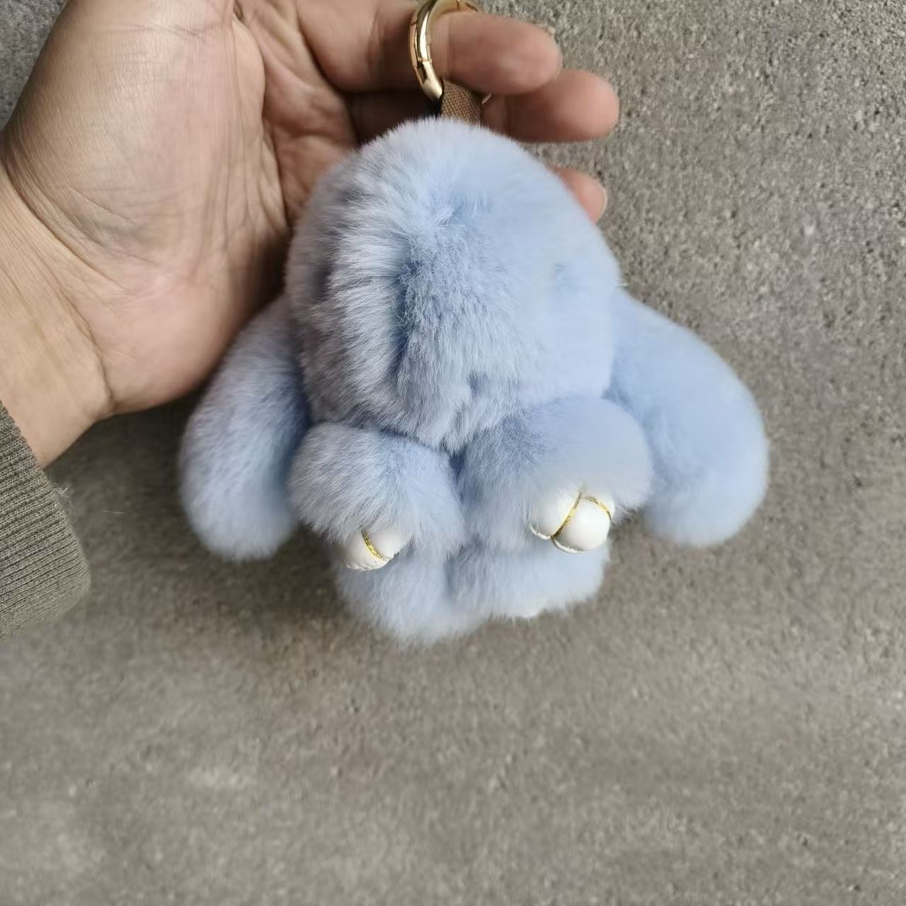 Little Rabbit Plush Keychain