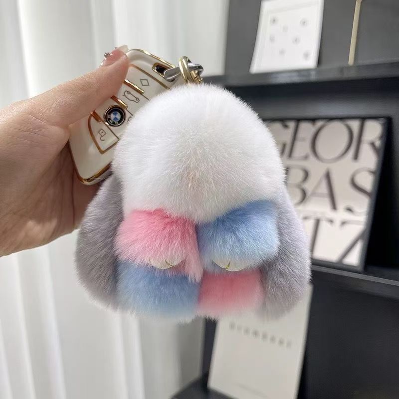 Little Rabbit Plush Keychain