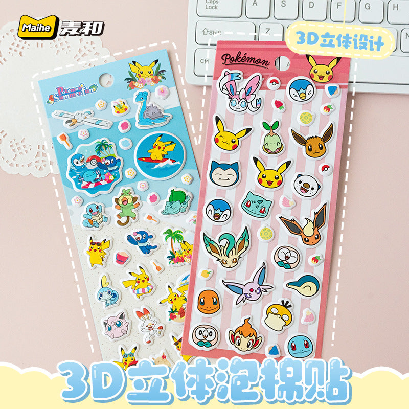 Authentic sanrio kuromi bubble stickers - cute cartoon cinnamoroll decorative 3d stickers for kids and girls - perfect gift!