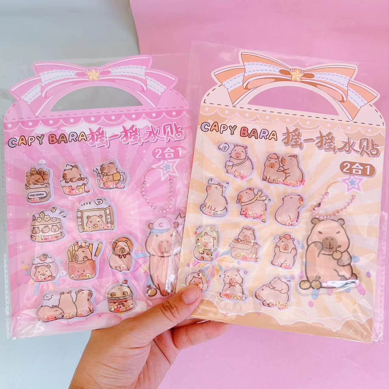 Sanrio cute pet stickers - high-quality kuromi shaker water decals - diy decorative stickers for kids