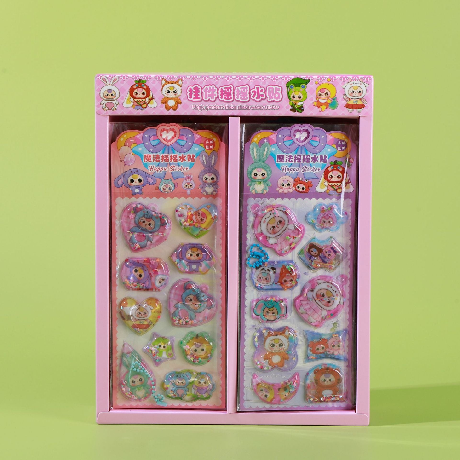 Sanrio cute pet stickers - high-quality kuromi shaker water decals - diy decorative stickers for kids