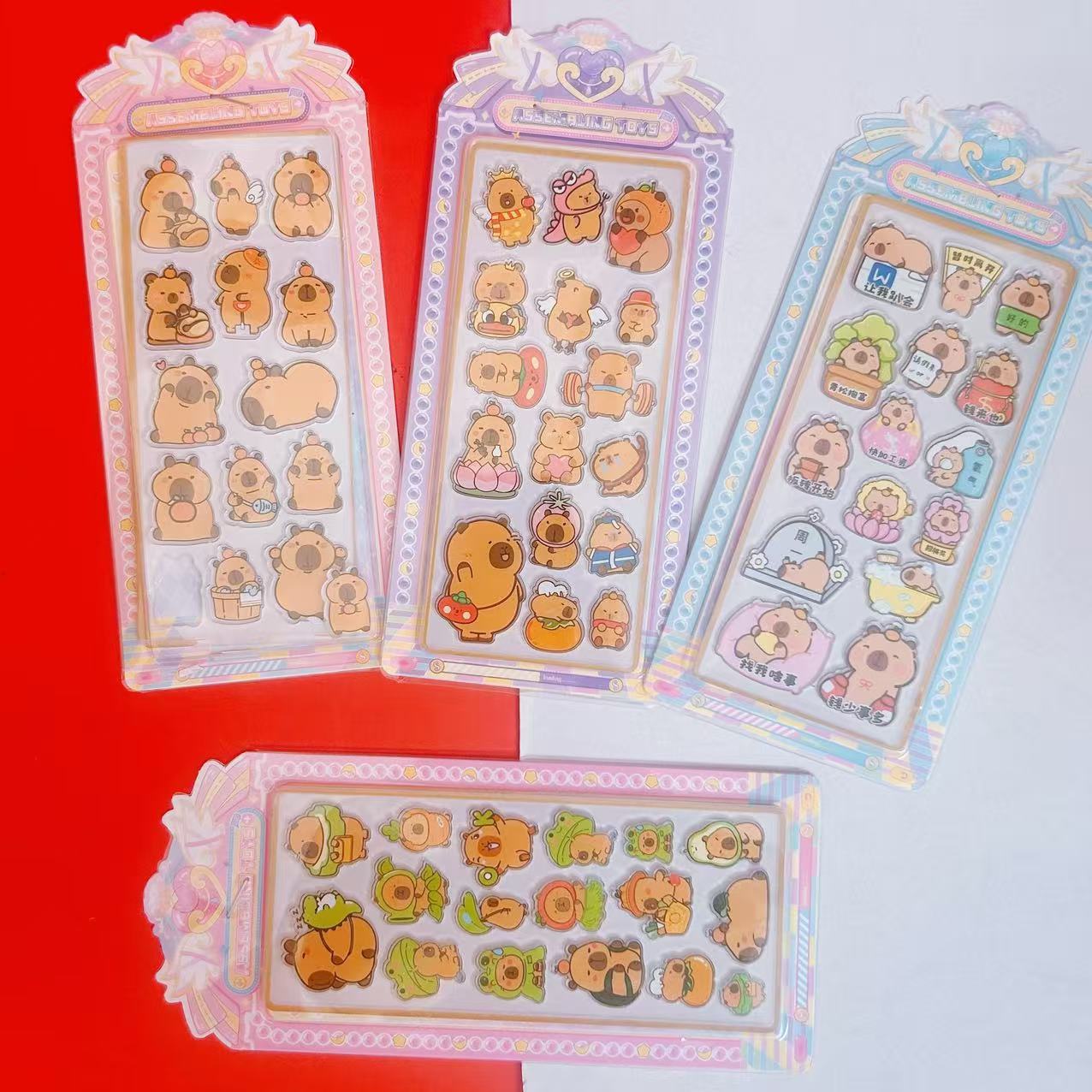 Sanrio cute pet stickers - high-quality kuromi shaker water decals - diy decorative stickers for kids