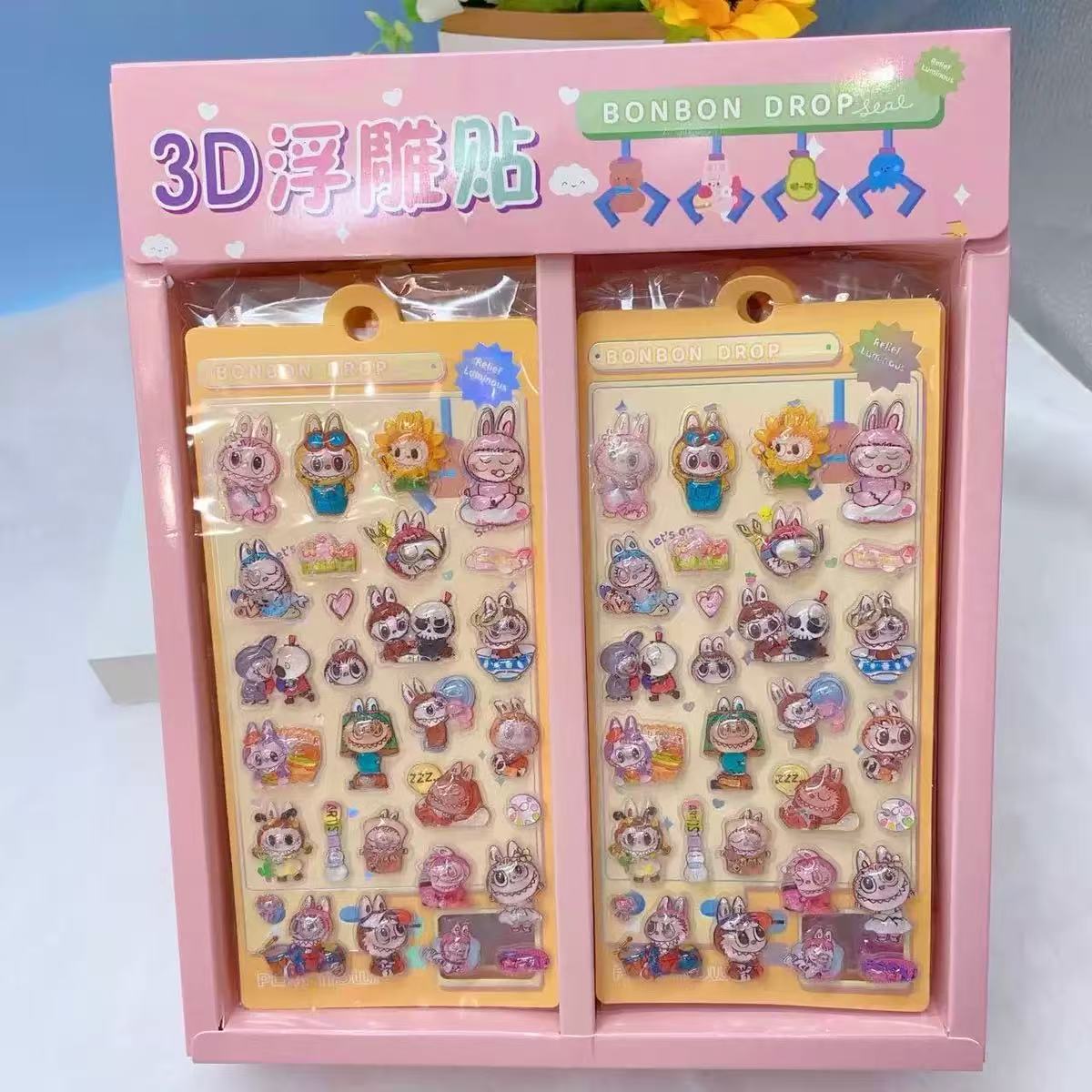 Sanrio cute pet stickers - high-quality kuromi shaker water decals - diy decorative stickers for kids