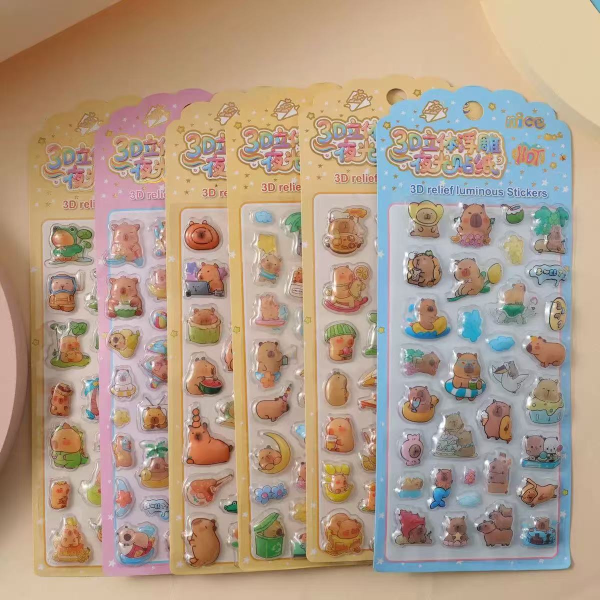 Sanrio cute pet stickers - high-quality kuromi shaker water decals - diy decorative stickers for kids