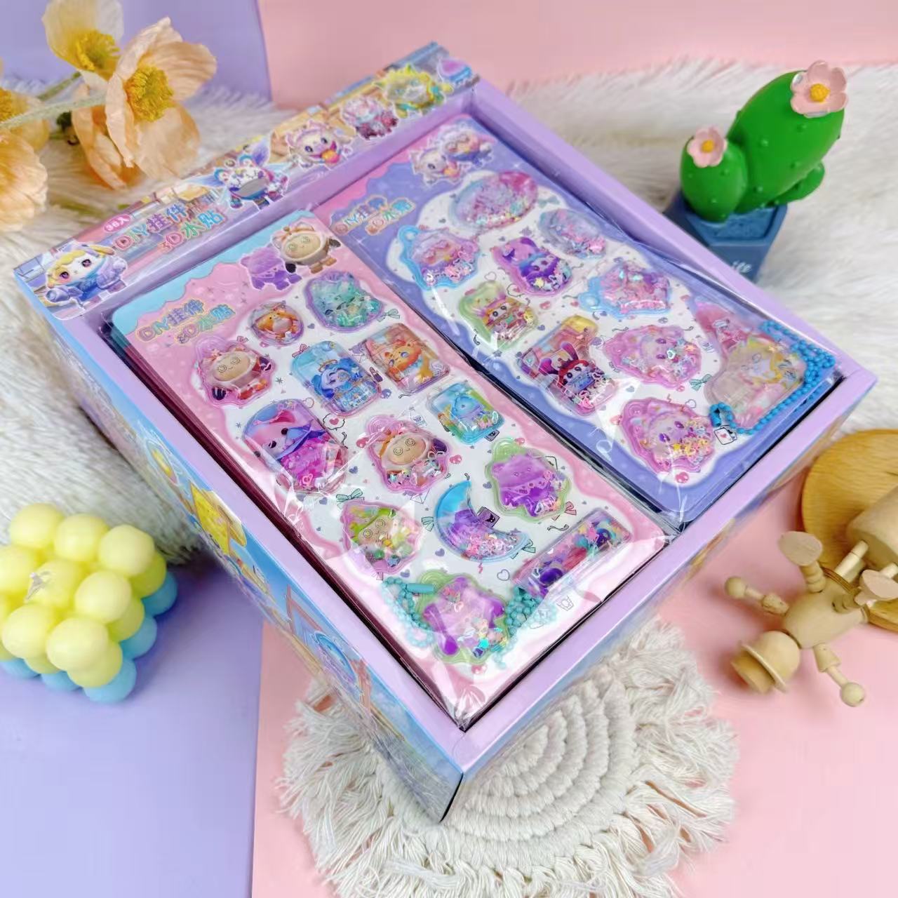 Sanrio cute pet stickers - high-quality kuromi shaker water decals - diy decorative stickers for kids