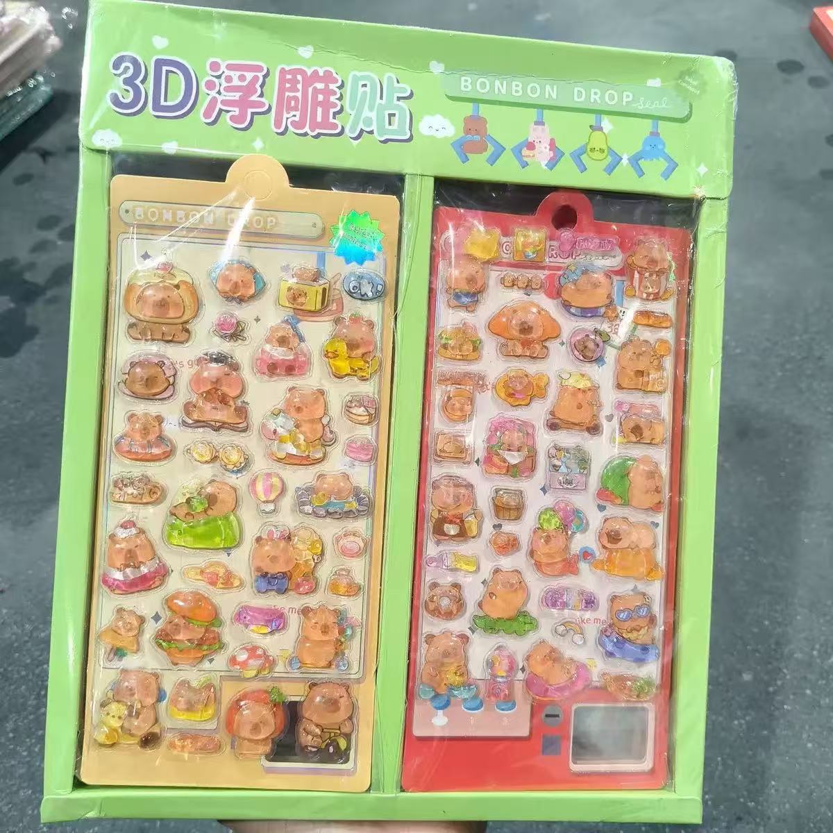 Sanrio cute pet stickers - high-quality kuromi shaker water decals - diy decorative stickers for kids