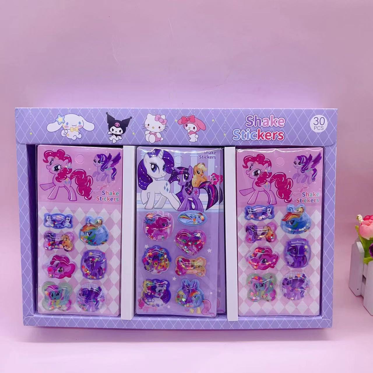 Sanrio cute pet stickers - high-quality kuromi shaker water decals - diy decorative stickers for kids