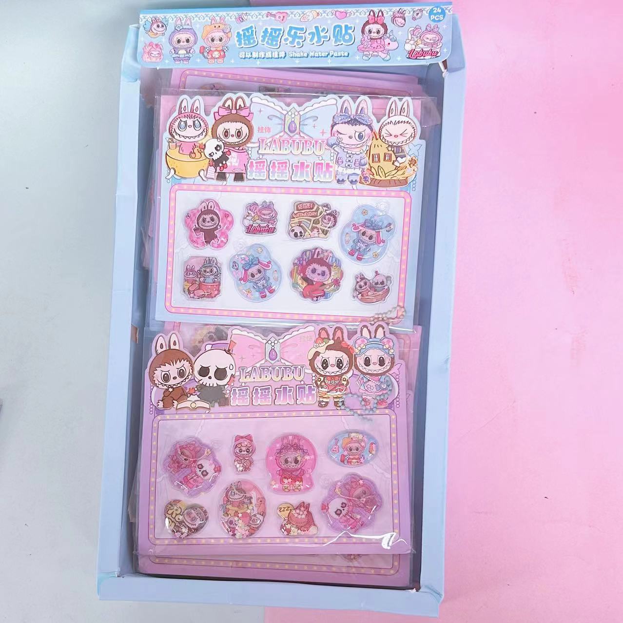 Sanrio cute pet stickers - high-quality kuromi shaker water decals - diy decorative stickers for kids