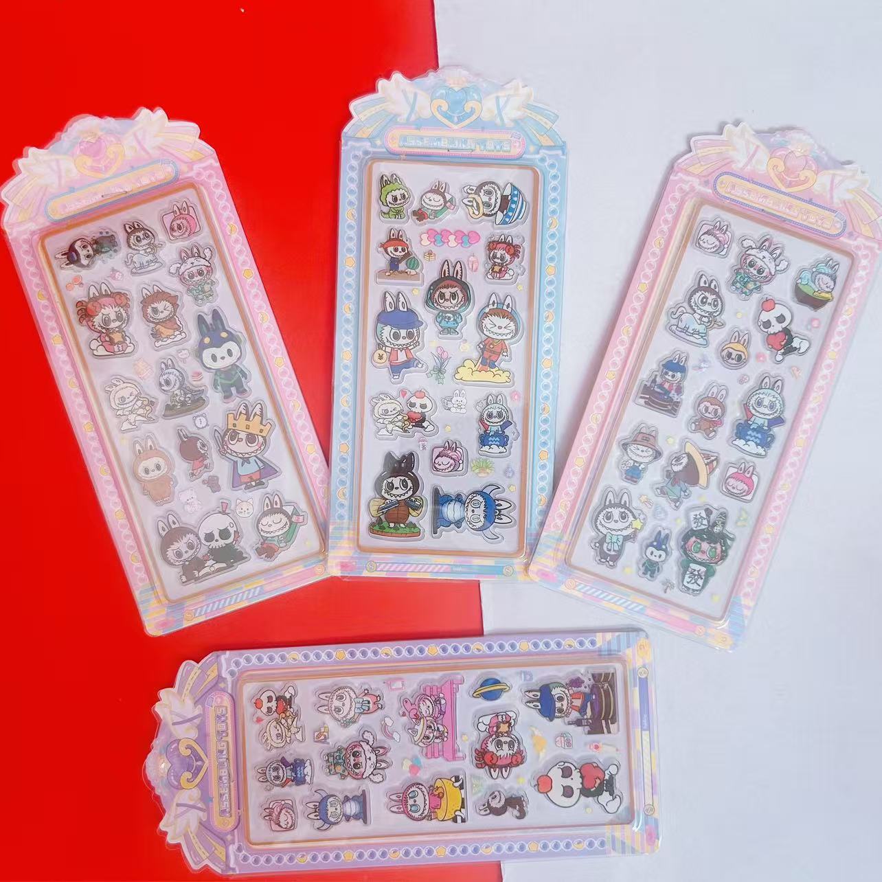 Sanrio cute pet stickers - high-quality kuromi shaker water decals - diy decorative stickers for kids