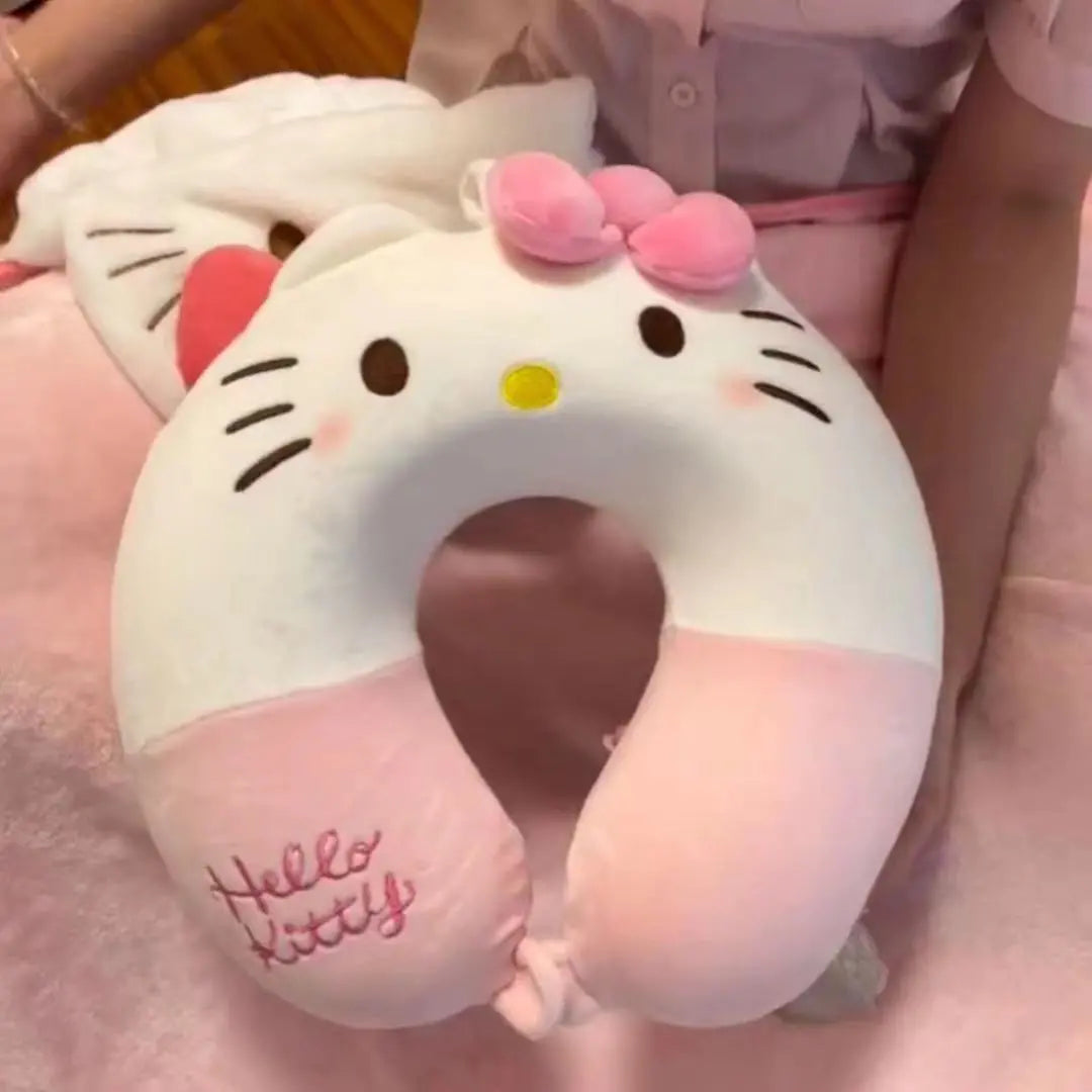Cute KT Cat U-Shaped Pillow