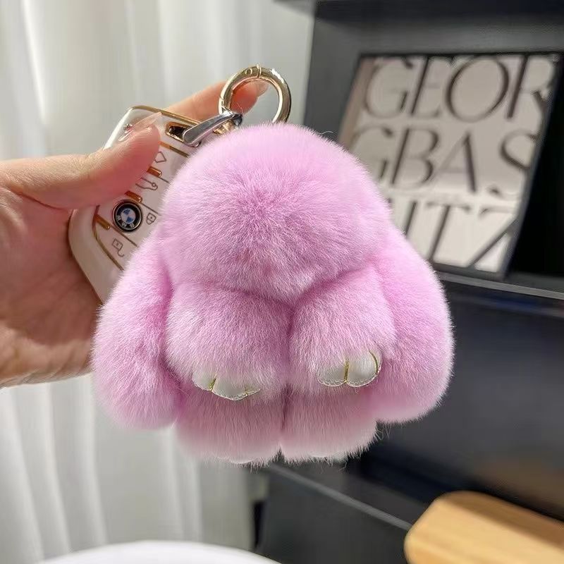 Little Rabbit Plush Keychain
